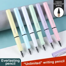

New Unlimited Technology Eternal Writing Pencil Inkless Pen Pencil For Writing Art Sketch Painting Tool Children Gifts 8 Colors