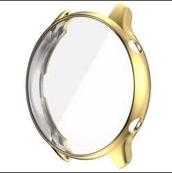 Premium TPU Full Cover Screen Protector Watch Case - Soft Protective Cover for Amazfit GTR 4 (Gold)