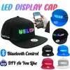 Unisex Baseball Cap USB Rechargeable Bluetooth APP Programmable LED Scrolling Message Display Board Hip Hop Street Snapback Hat 1