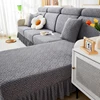 1 PC Jacquard Sofa Cushion Cover with Skirt Removable Washable Slipcover Stretch Sofa Couch Cover For Living Room 4