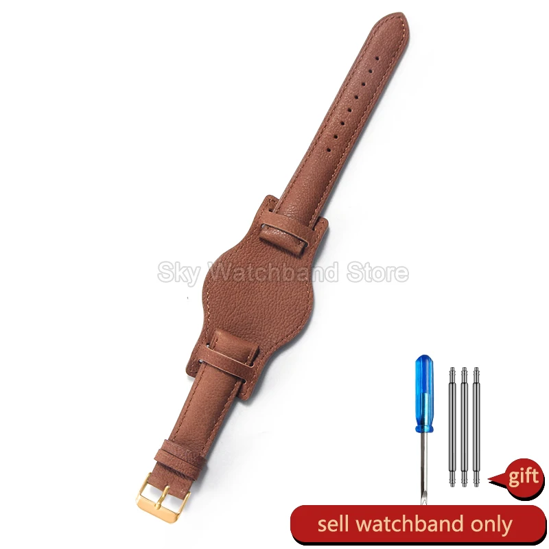 Premium Crazy Horse Leather Watch Strap with Tray - Available in 18mm, 20mm, 22mm