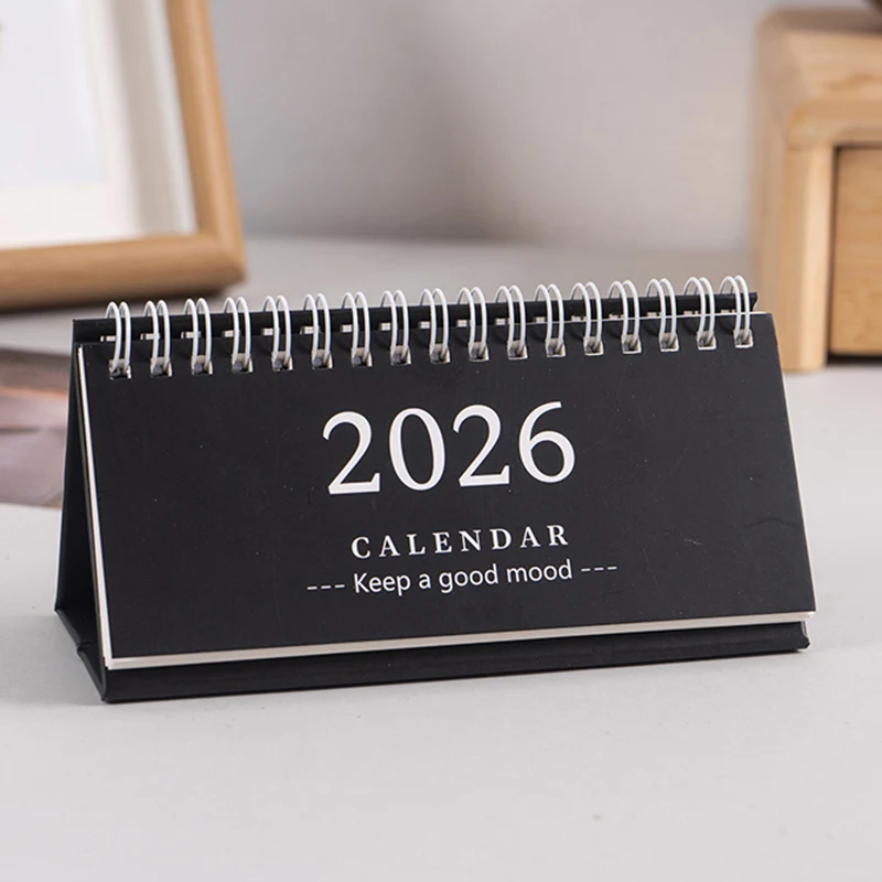 2026 Mini Desk Calendar Desktop Notepad Ornament Cute Simple Calendar,Christmas New Year Gift, Daily Planner Table Calendar