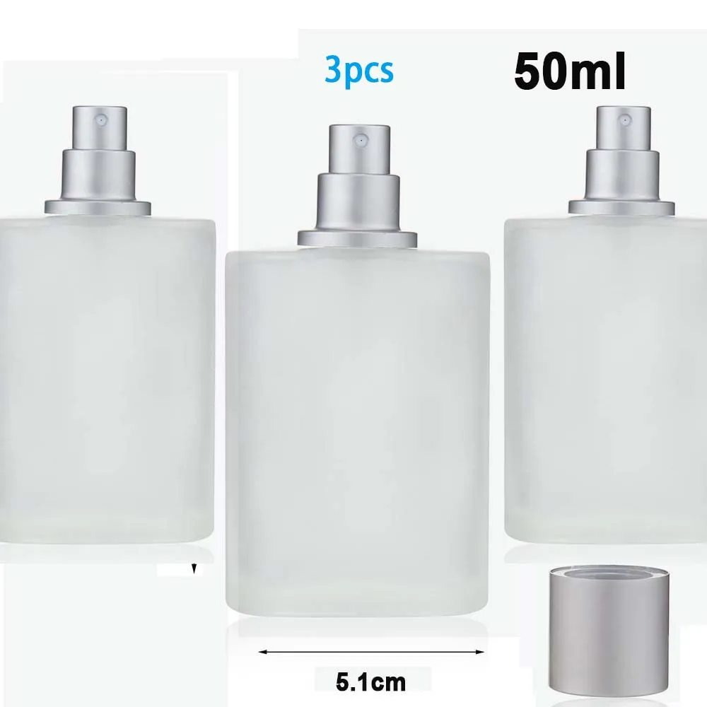 50ml / 30ml Frosted Glass Perfume Bottle with Screw Cap | Refillable Empty Fine Mist Sp... - SKU TCS01833 - UGI Packaging