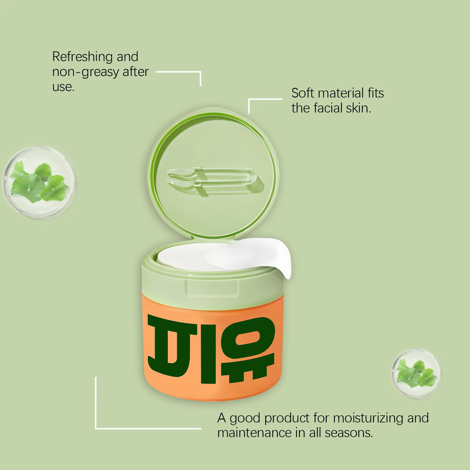 Centella Hydrating Cotton Pads - Gentle Skin-Evening Care, Hydrates & Moisturizes, Firms Facial Skin, Leaves Skin Supple