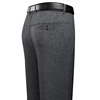 Mens Trousers Business Casual Pants Summer Autumn Dress Straight Pants Elastic Black Grey Loose Formal Pants 4