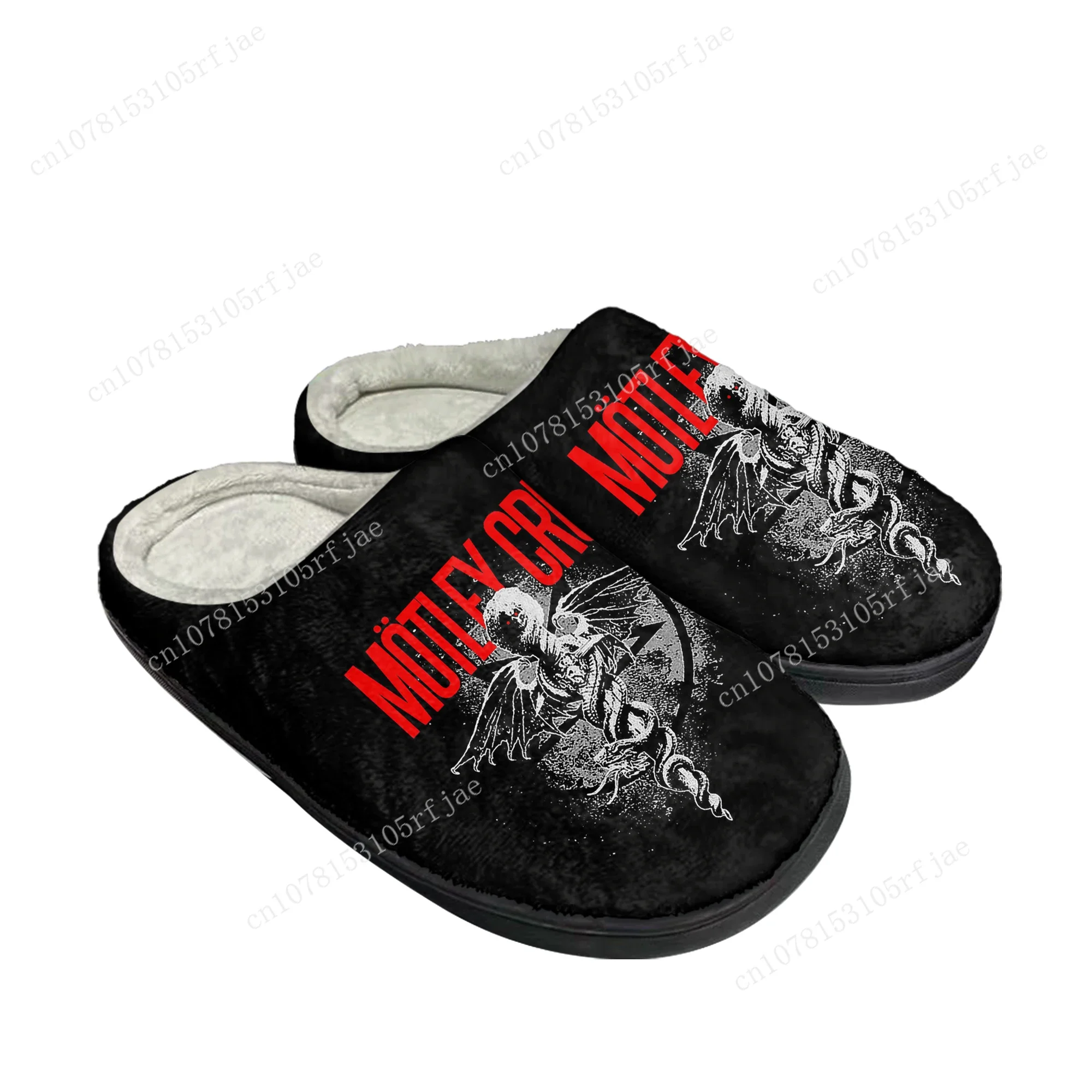 Band 80S Metal Vintage C-Crue Home Cotton Slippers Mens Womens M-Motley Plush Bedroom Casual Keep Warm Shoes Tailor Made Slipper
