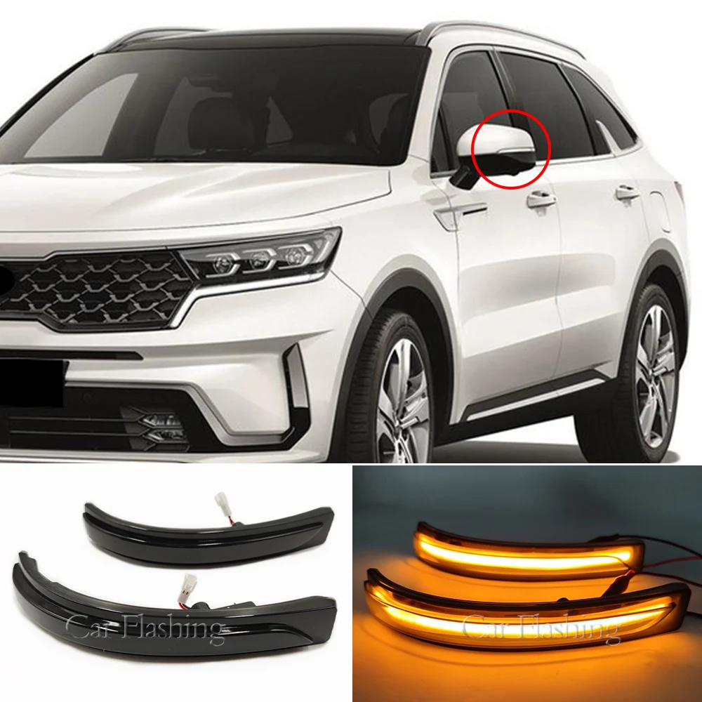 For Kia Sorento 2016 2017 2018 2019 2020 Dynamic Led Side Mirror