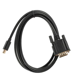 Enhanced Title: High - Quality 1.8m Mini DisplayPort to VGA Adapter Cable - 1080P Video Converter - 1.8m (1.8M Mini DP to VGA)