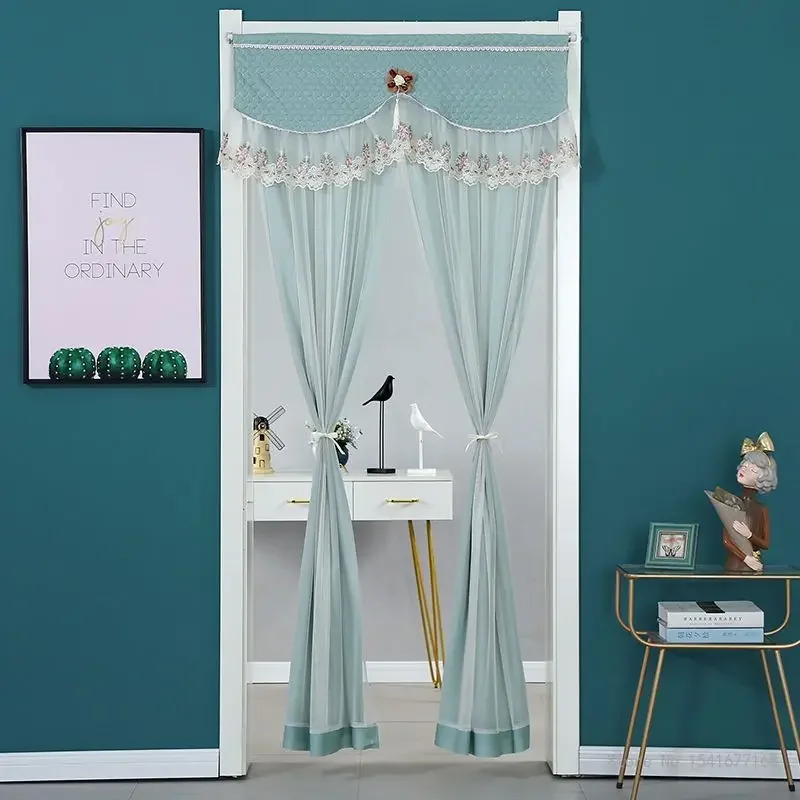 Anti-Mosquito Screen Door Curtain, Fabric Art Partition Curtain, Anti-fly, Insect-proof, Kitchen, Bedroom, Decorative, 1Pc