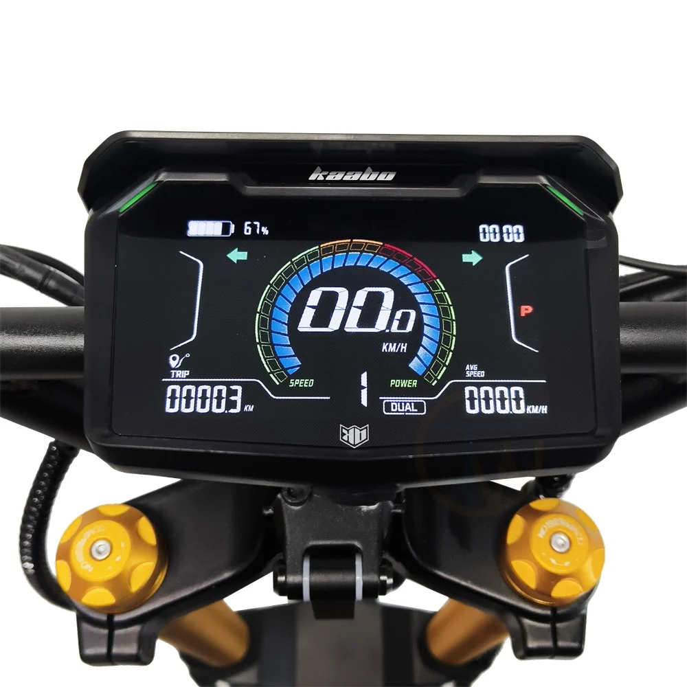 سكوتر كهربائي KAABO Wolf King GTR (2000W*2 72V 35A...