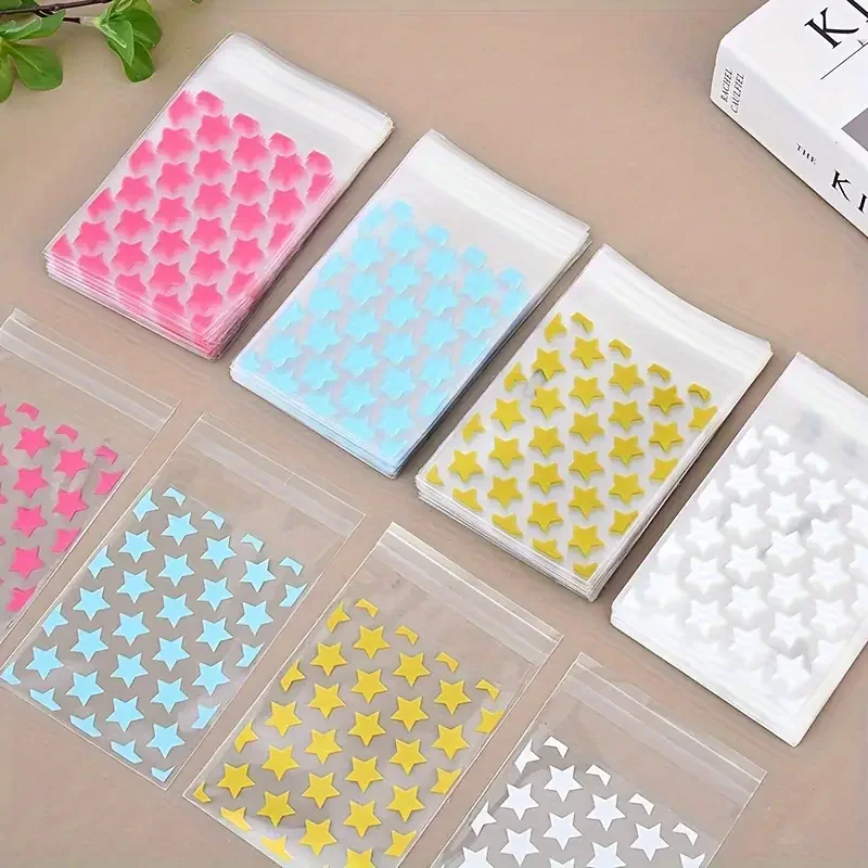 Star Self-adhesive Bags 100 pcs For Card Packaging Card Sleeve Gift Jewelry