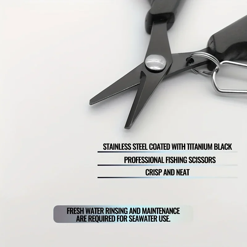 Shawto Titanium Coating Stainless Steel Fishing Scissor Plier