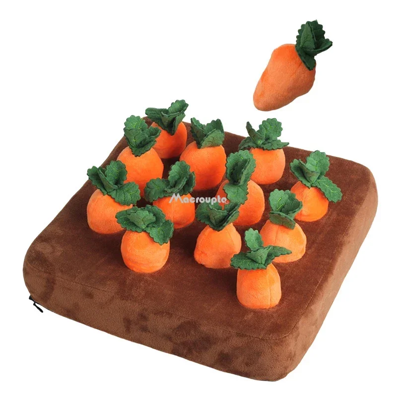DogToysSnuffleMatforPetPlushCarrotToyMatInnovativePlush