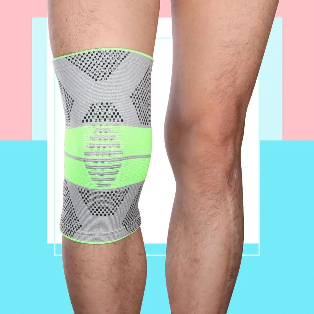 

1 Piece Of Sports Men's Compression Knee Brace Elastic Support Pads Knee Pads Fitness Equipment Volleyball Basketball Cycling