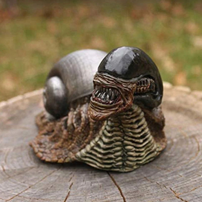 

Aliens Snail Statue Figure Statues Model Doll Birthday Gifts Resin Ornaments