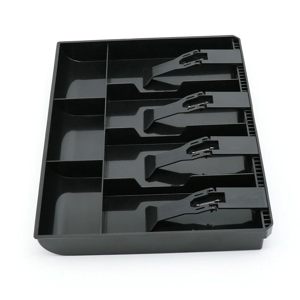 4 Grid Cash Register Coin Drawer Clip Hotel Supermarket Classify Organizer Storage Box