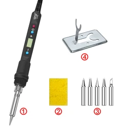 Advanced Digital Soldering Iron Kit with Adjustable Temperature and LCD Display - 110V US PLUG (936 H2)