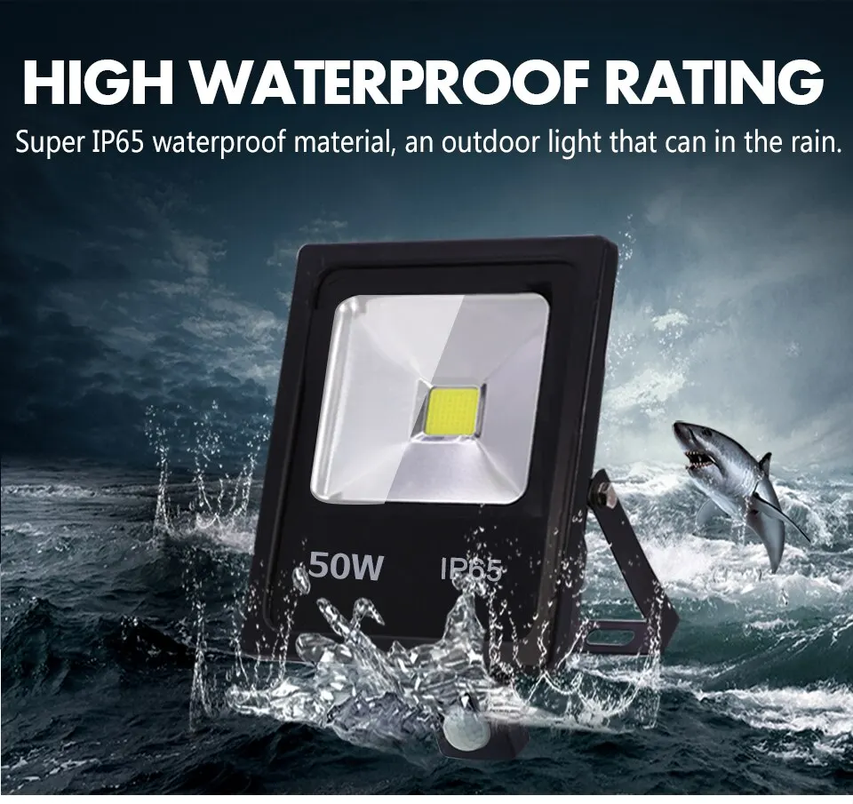 Motion Sensor Led Flood Light 220V 50W 30W 10W Outdoor LED Spotlight S0ad4e7a4eb894516a0c0f60d8c30e25dO