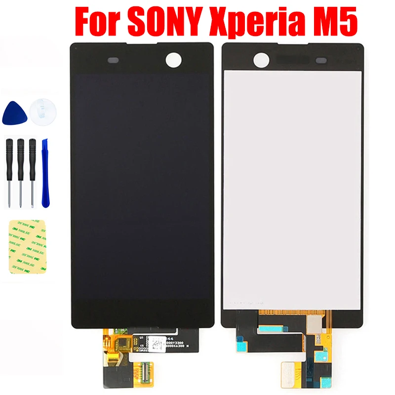 

100% Test for SONY Xperia M5 E5603 E5606 E5653 LCD Display Monitor Pantalla Panel with Touch Screen Digitizer Glass Assembly