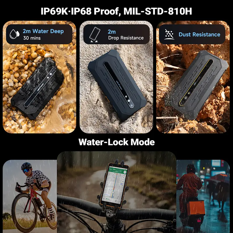 【World Premiere】Ulefone RugKing 2 Pro AI Rugged Phone Android 15 4G 128GB ROM Waterproof Smartphone NFC 5.45"4G  Global 4550mA - Image 6