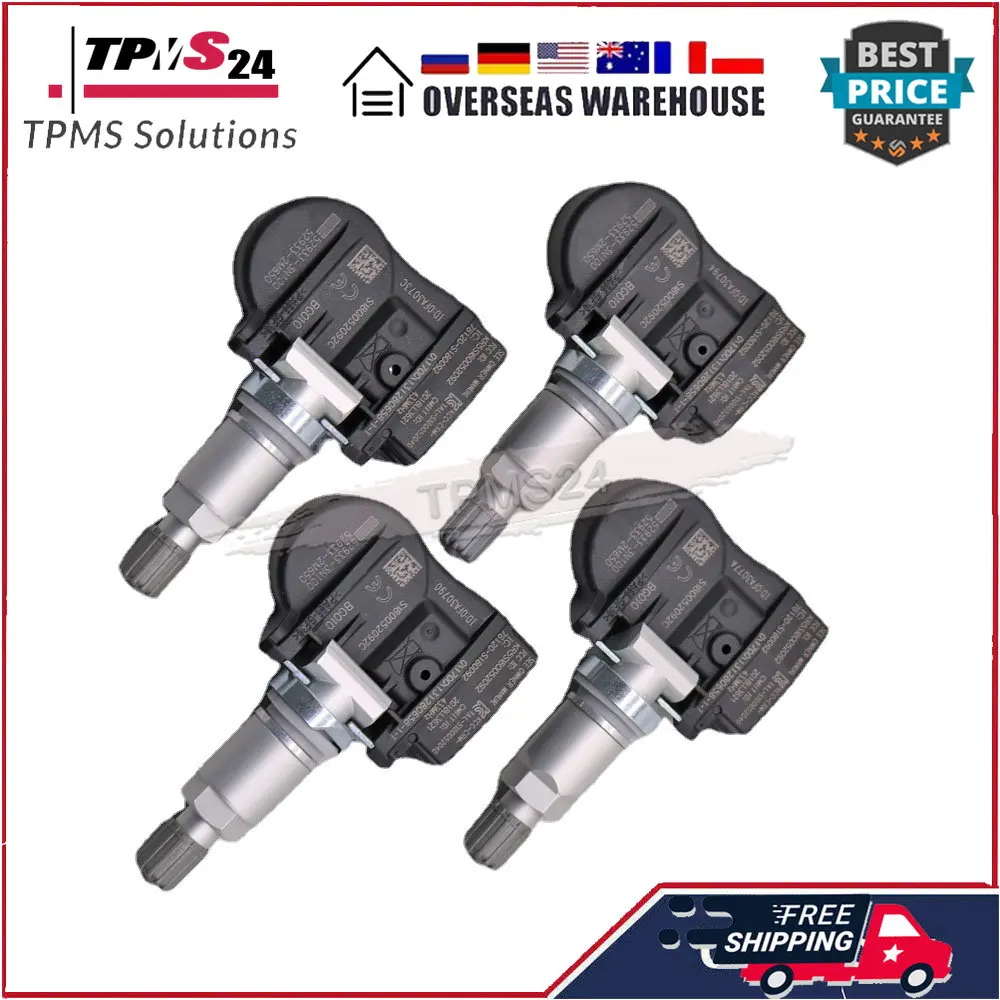  Ʈ ׽ý  Ix55 Ÿ Iii ֶ󸮽  433MHz TPMS Ÿ̾ з , 4X 52933-3N100 52933-2J100