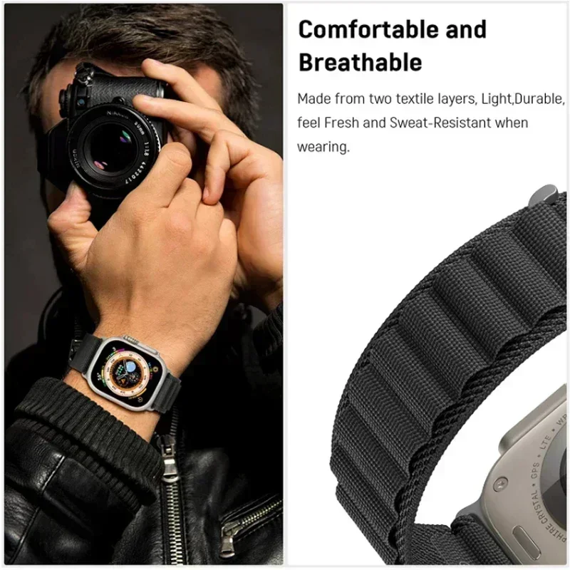 Nylon Alpine Loop Sport Bracelet Wristband