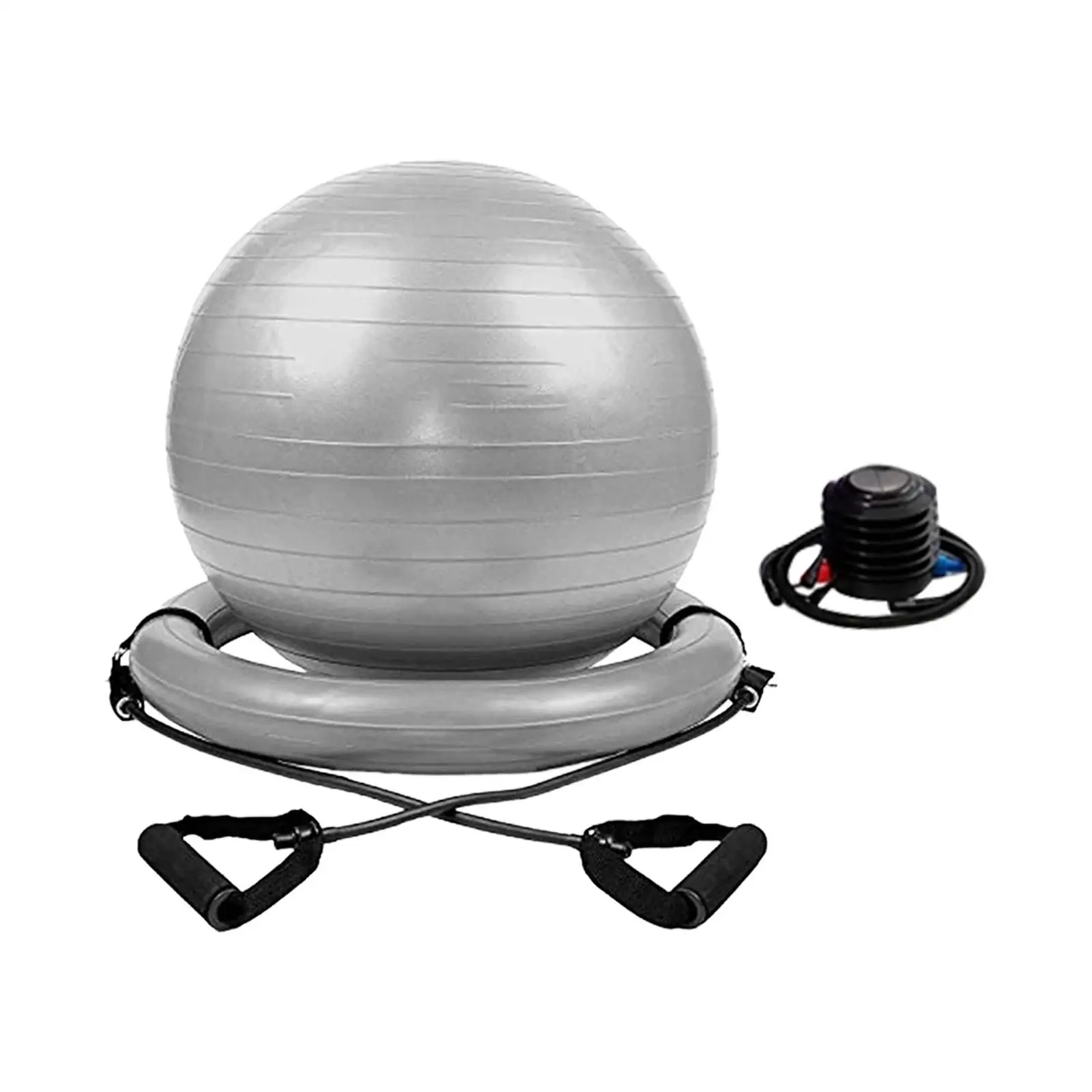 Yoga Ball Chair Kit, with Inflatable Ring Base, Portable Fitness Ball,Exercise Pilates Ball for Practical,Gym,Yoga Enthusiast