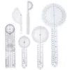 6 Pcs Finger Joint Goniometer Kit Medical Ruler Protractor Angle Spinals Plastic 1