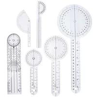 6 Pcs Finger Joint Goniometer Kit Medical Ruler Protractor Angle Spinals Plastic 1
