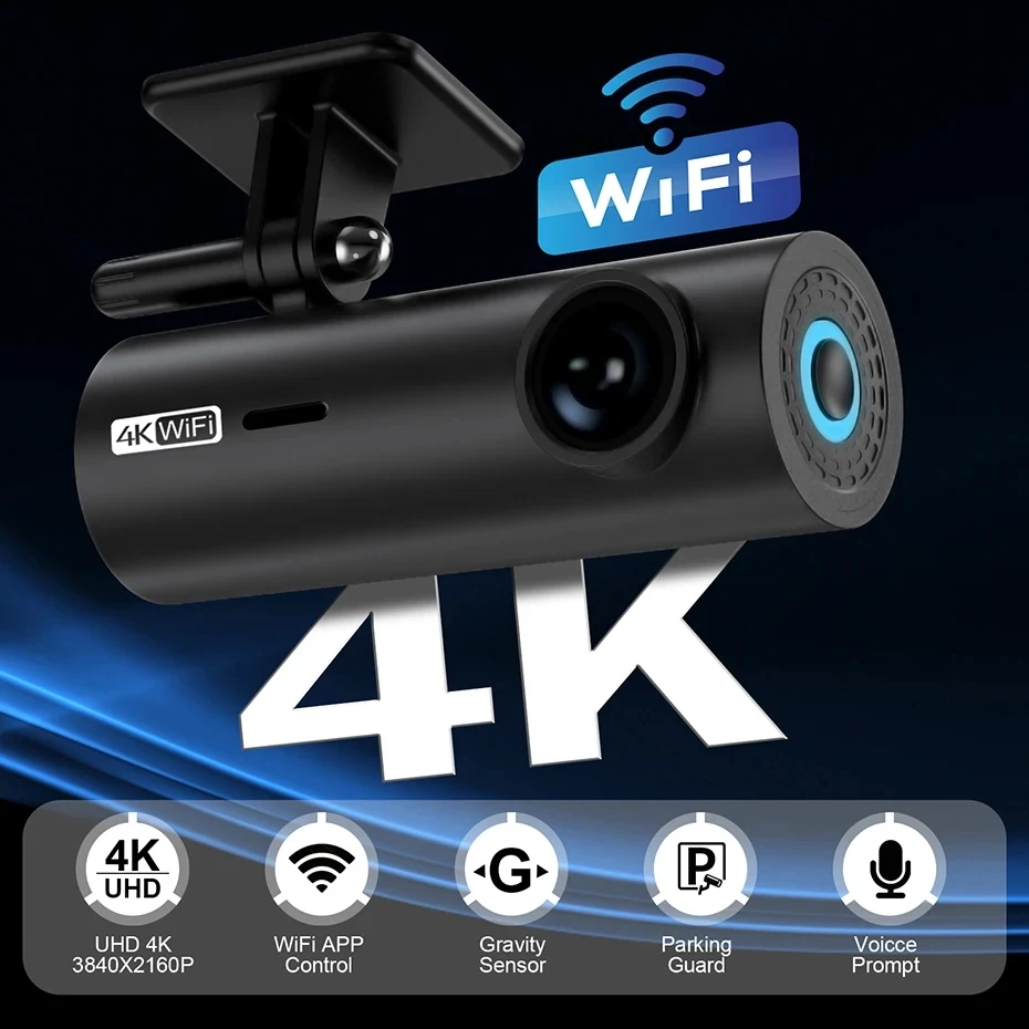   ī޶  ڴ ķ, 4K WiFi ķ, UHD 3840x2160P  DVR, 24 ð  