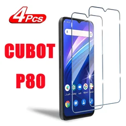 Premium 9H Tempered Glass Screen Protector, 2/4 Pack - HD Clarity for 2 Pieces (For Cubot P80)