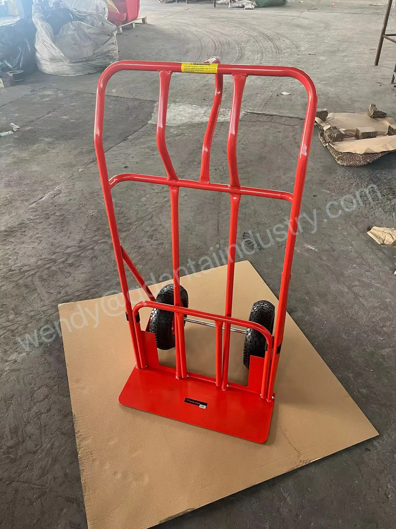 Heavy appliance pneumatic wheel hand truck and trolleys, steel portable