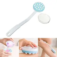 Multi-functional Bath Brush Long Handle Bath Brush Body Cream Lotion Applicator Back Massager Scrubber SPA 1