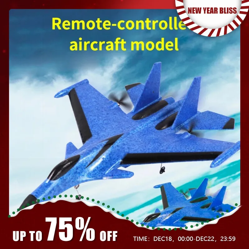 Avión de ala fija con luces intermitentes para vuelo nocturno-FX620 RC Airplane