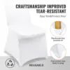 VEVOR Stretch Spandex Chair Covers, Universal Washable Slipcovers for Weddings Parties Events50-150 Pack Fitted Protective Cover 5