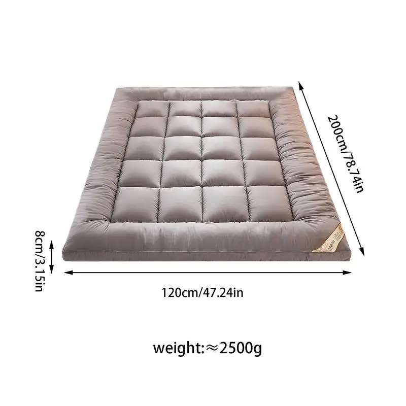 Memory Foam Mattress Topper Household Mattress Soft Filling Breathable Anti-Slip Pad
