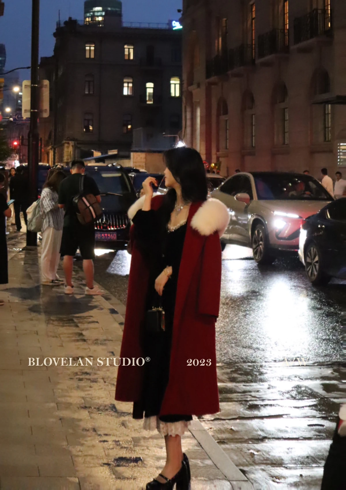 Elegant Black Velvet Midi Dresses for Women Square Collar Slim Bodycon Ruffles Patchwork Fishtail Autumn New Evening Party Dress