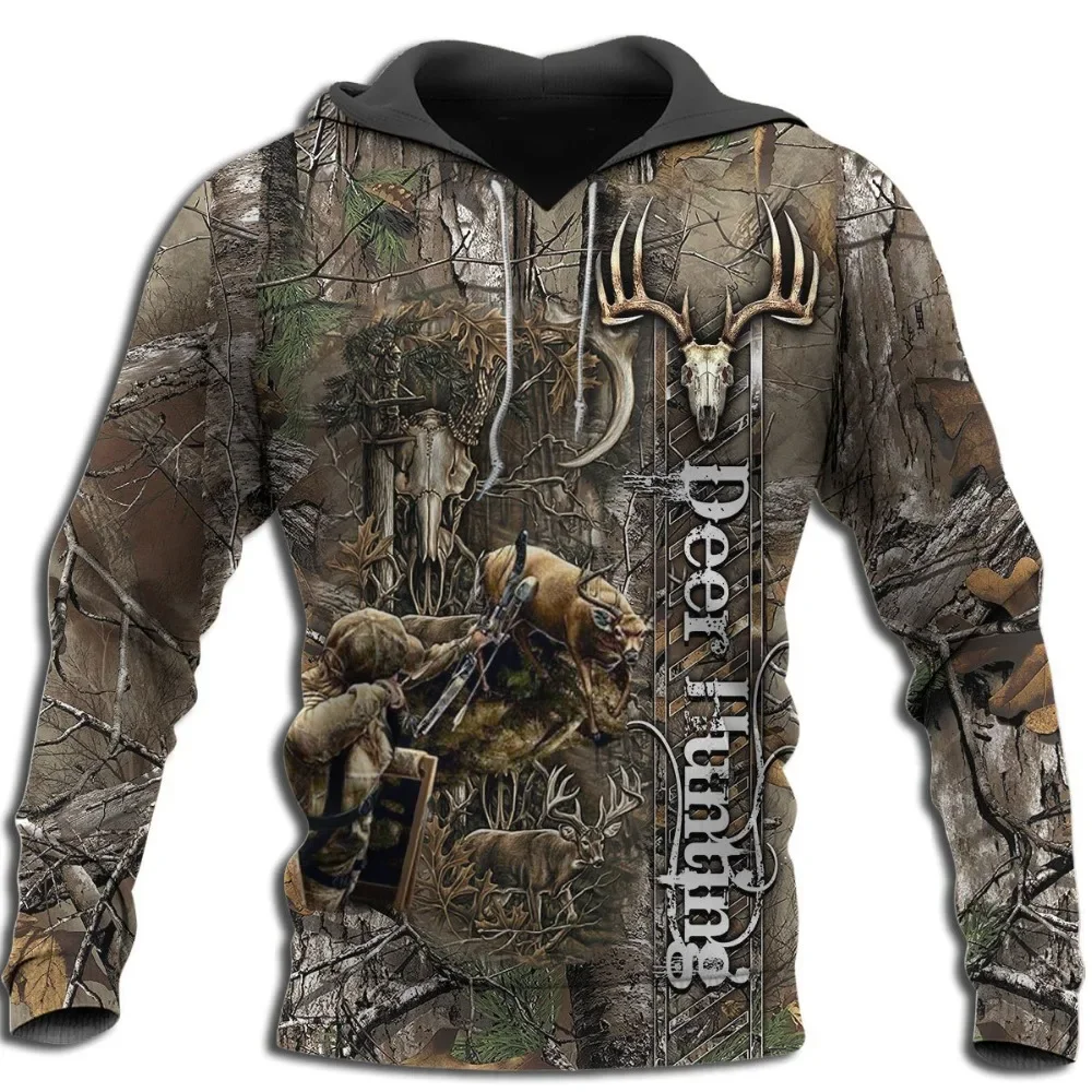 Hunting Camo 3D, 3D Printed Men Hoodies/sweatshirts Harajuku Fashion Hooded Autumn Long Sleeve streetwear sudadera hombre