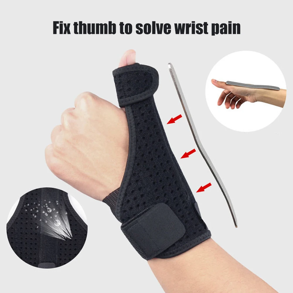 1Pcs Elastic Wrist Brace Thumb Support Spica Splint Brace Carpal Tunnel Thumb Stabilizer Hand Arthritis Compression