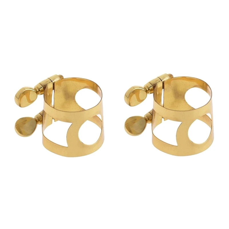 

Качественный альтовый телефон, двойные винты, крепление для саксофона Gold Ligature, аксессуары для музыкальных инструментов