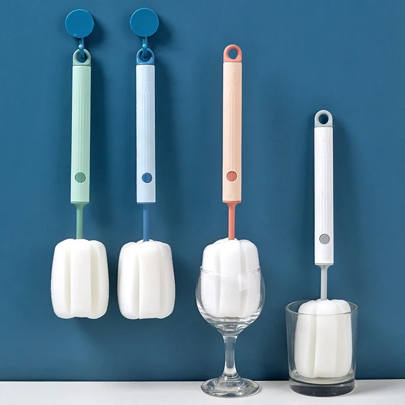 Hangable Sponge Brush Removable Cleaning Household Long Handle Bottle Insulated Cup Cleaning Cup Brush bottle brush bottle cleaning brush cleaning brush cleaning brush set