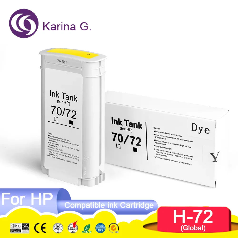 72 With Dye ink Premium Compatible InkJet Ink Cartridge for 72 T770 T790 T1120