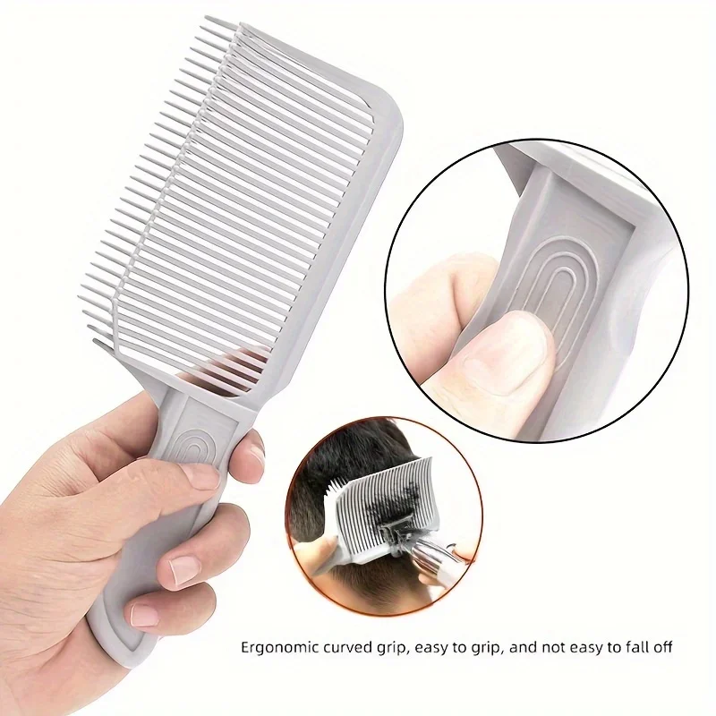 Hair Comb 1 Professional Men Style Flat Headed for Mixing Cutting Salon Styling