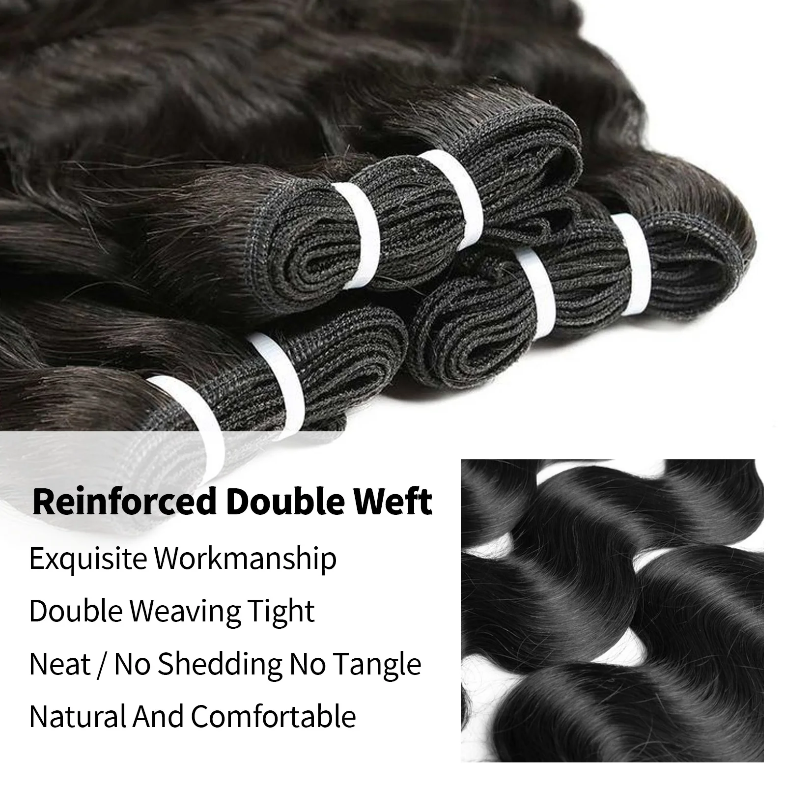 Body Wave 3 Bundles Deals Human Hair 100% Unprocessed 20 22 24 Inch Natural Wave Wavy Human Hair Extensions Weave