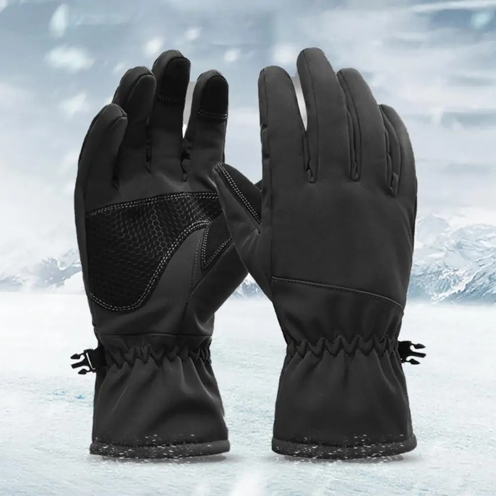 

Fishing Gloves 1 Pair Convenient Anti Slip Palm Waterproof Thicken Strong Grip Ridding Gloves for Riding