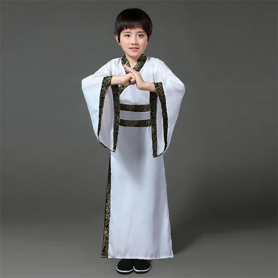 Dance Dress Chinese Traditional Costumes Stage Performance Costume Boys Traditional Ancient Chinese Costume Chinese Traditional Tang Hanfu Dress Child Clothing Cosplay Fairy Dance Kids Children