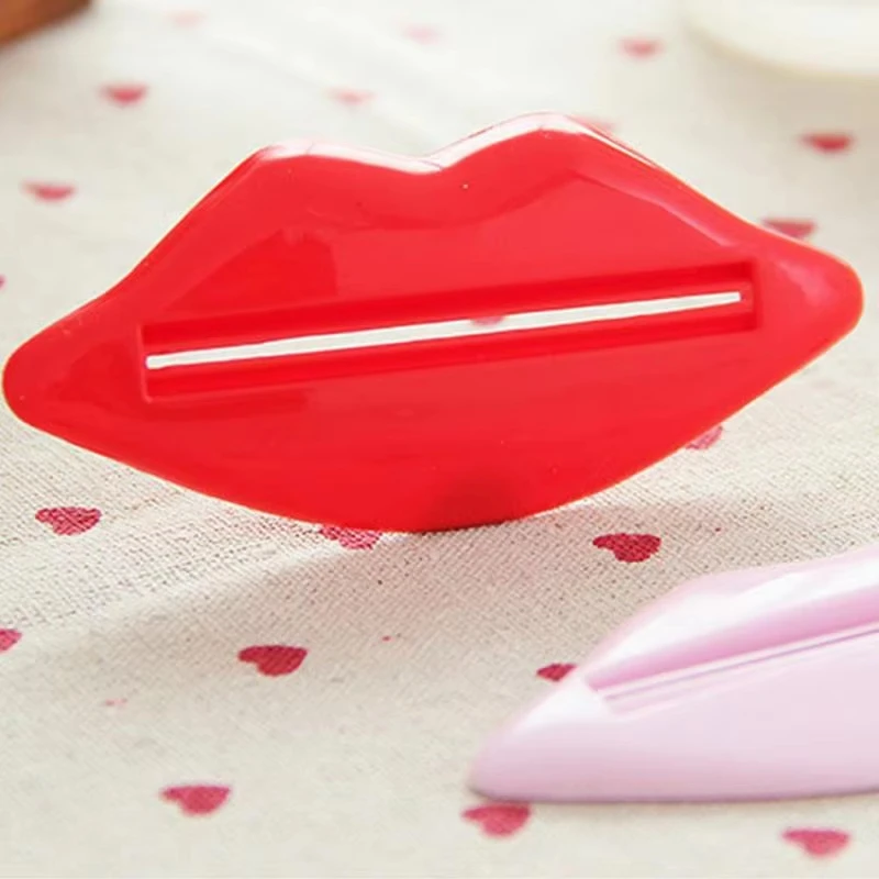 Toothpaste Tube Lip Style Squeezer Dispenser Toothpaste Clip Multi-Purpose Toothpaste Extruder for Bathroom Creative Accessories 5