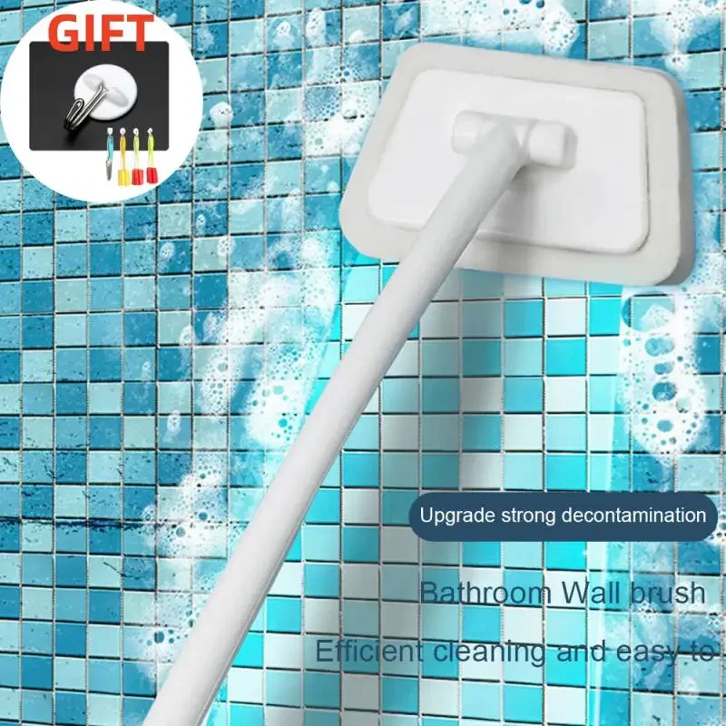 

Multi-Functional Wall Brush Bathroom Long Handle Removable Cleaning Brush Household Floor Bathtub Brushes Ceramic Tile Sponge