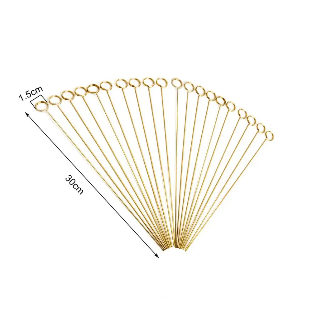 Greeting Card Holder Card Clip Stick Elegant Metal Greeting Place Holder Set for Wedding Party Heart Round Shape for Floral