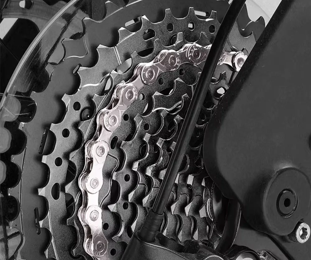 KMC e-bike Serie 8-12s Bicicletta con assistenza elettrica Scudo per catena universale Tech Scudo circolare Tecnologia di rivettatura - immagine 4